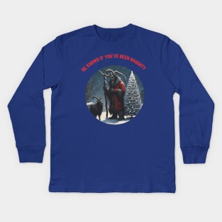 Krampus Kids Long Sleeve T-Shirt